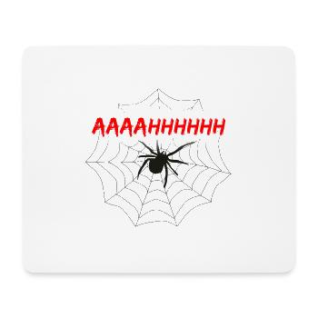 Fear of spider with web - Mouse Pad (horizontal) - white - Front
