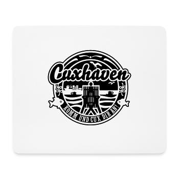 Cuxhaven T Shirt Cux dir an Kugelbake - Mousepad (Querformat) - Weiß - Vorne