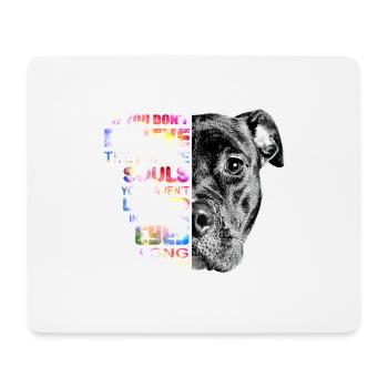 Ich liebe meine Pitbull Frau Liebe ihr Pitbull Geschenk - Mousepad (Querformat) - Weiß - Vorne