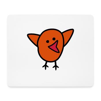 Vogel - Mousepad (Querformat) - Weiß - Vorne