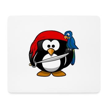 Pirate Penguin - Mouse Pad (horizontal) - white - Front
