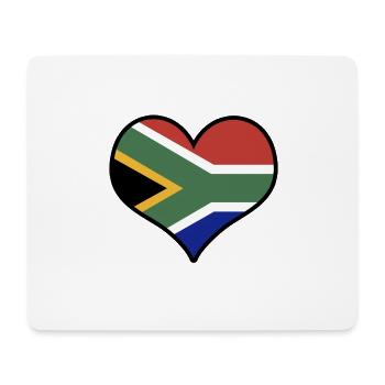 Heart South Africa Africa Continent Love Gift - Mouse Pad (horizontal) - white - Front