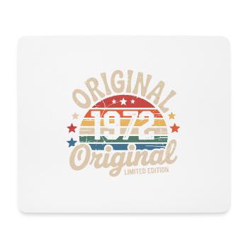 1972 Vintage Édition limitée Cadeau 1972 - Tapis de souris (format paysage) - blanc - Devant