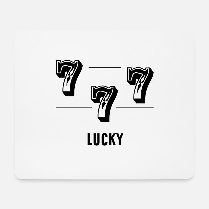 Lucky 777 - Mouse Pad (horizontal) - white