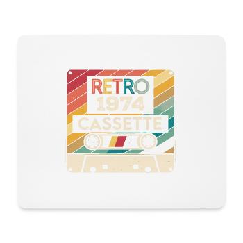 Retro 1975 Jahrgang 1974 - 1974 Geburtstagsgeschenk - Mousepad (Querformat) - Weiß - Vorne