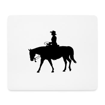 Western-Lady-Bosal - Mousepad (Querformat) - Weiß - Vorne