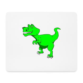 Dino pour les enfants - Tapis de souris (format paysage) - blanc - Devant