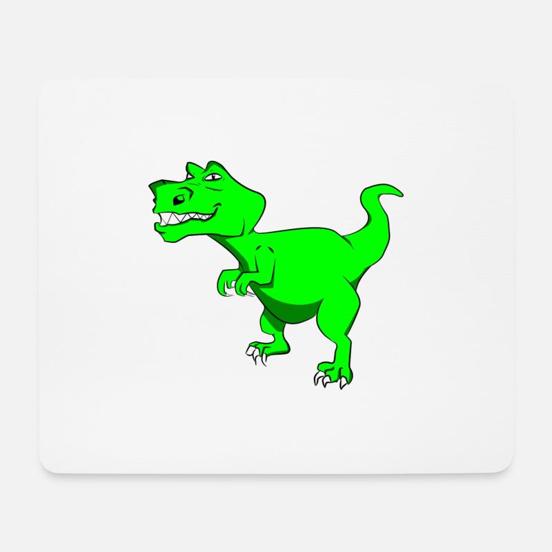 Dino für Kinder - Mousepad (Querformat) - Weiß