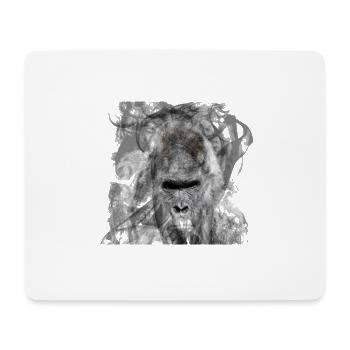 Gorilla - Tapis de souris (format paysage) - blanc - Devant