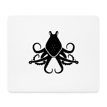 Oktopus - Mousepad (Querformat) - Weiß - Vorne