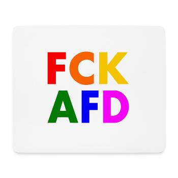 Fck afd - Mousepad (Querformat) - Weiß - Vorne