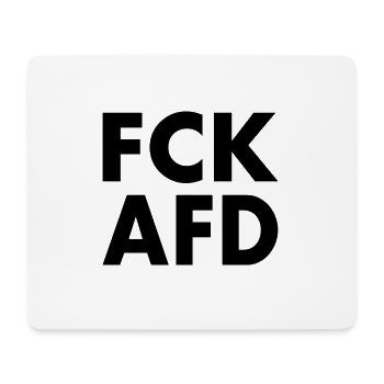 Fck afd - Mousepad (Querformat) - Weiß - Vorne