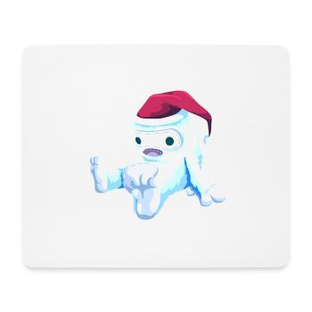 Poupée de Noël - Tapis de souris (format paysage) - blanc - Devant
