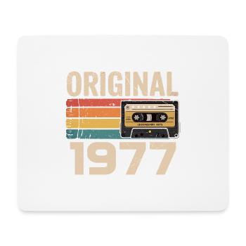Original 1977 Vintage 1977 Retro Anniversary - Mouse Pad (horizontal) - white - Front