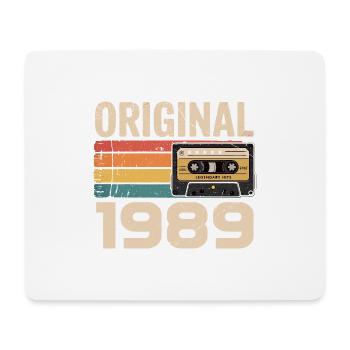 Original 1989 Vintage 1989 Retro Birthday - Mouse Pad (horizontal) - white - Front