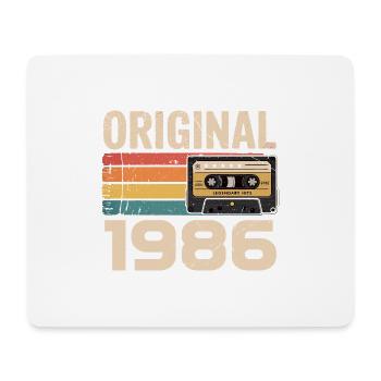 Originaler Retro-Geburtstag von 1986 Vintage 1986 - Mousepad (Querformat) - Weiß - Vorne