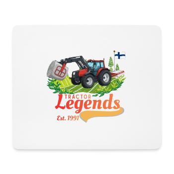 Légendes du tracteur en Finlande - Tapis de souris (format paysage) - blanc - Devant