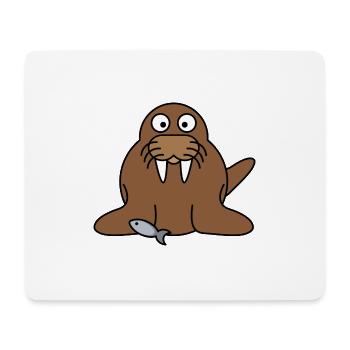 walross2 - Mouse Pad (horizontal) - white - Front
