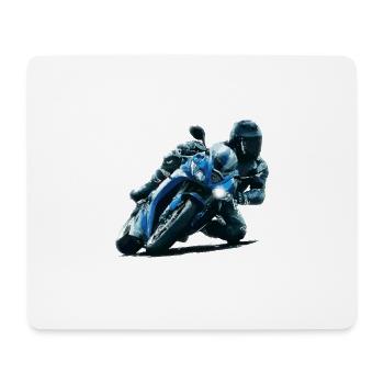 Motorrad - Mousepad (Querformat) - Weiß - Vorne