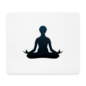 Yoga Haltung 1509 o - Mousepad (Querformat) - Weiß - Vorne
