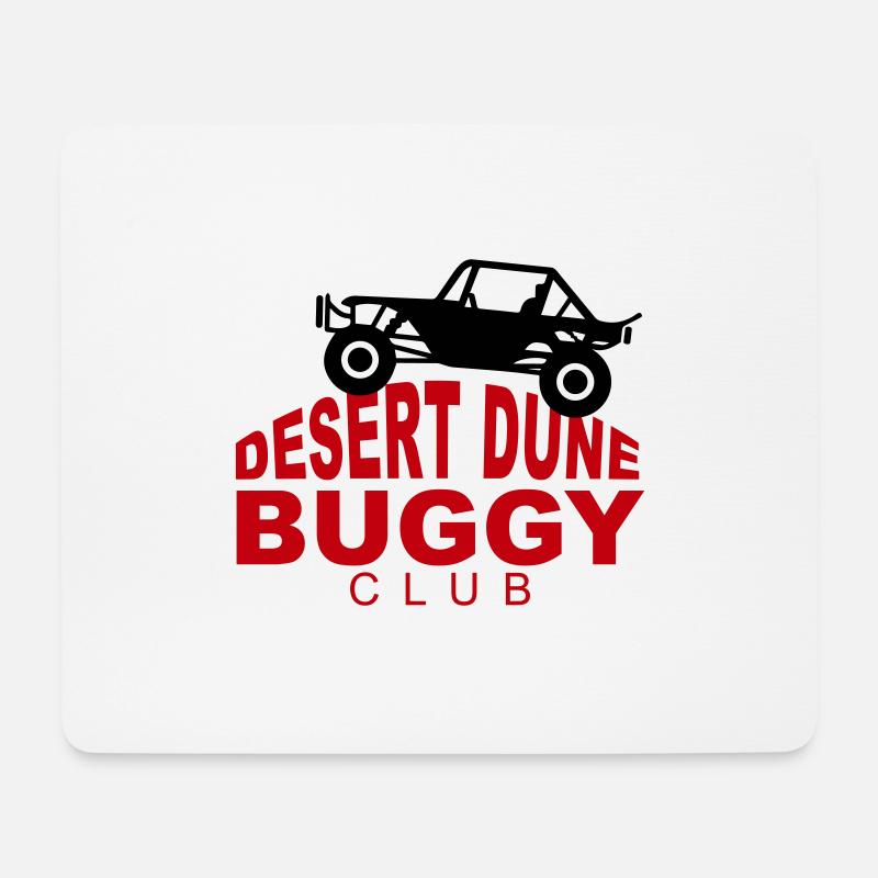 Wüstendüne Buggy - Mousepad (Querformat) - Weiß