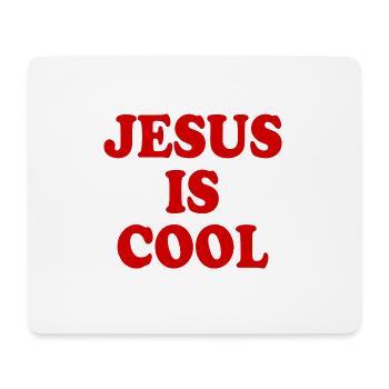 Jesus is cool - Mouse Pad (horizontal) - white - Front