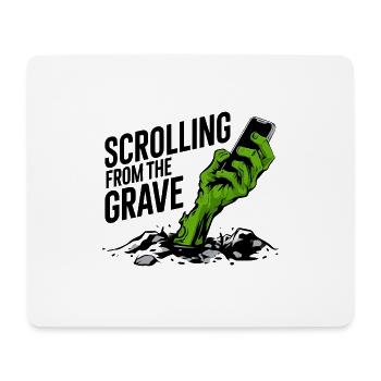 Vom Grab zum Scrollen - Mousepad (Querformat) - Weiß - Vorne