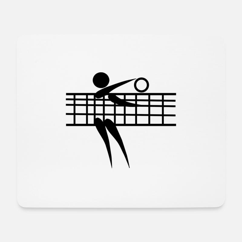 volleyball - Mousepad (Querformat) - Weiß