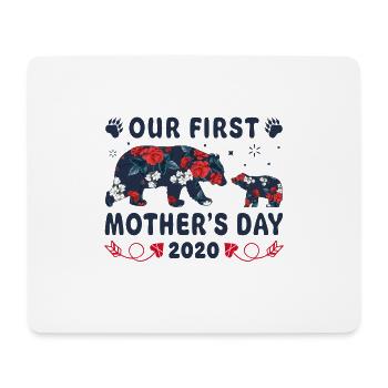 Our First Mother s Day 2020 Bear Family - Mouse Pad (horizontal) - white - Front