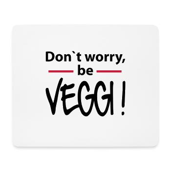 Vegetarian vegan veggi - Mouse Pad (horizontal) - white - Front
