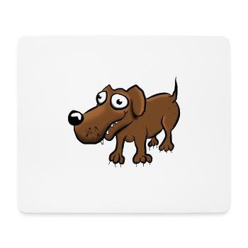 Hund - Mousepad (Querformat) - Weiß - Vorne