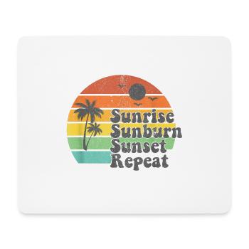 Summer Sonnenaufgang Sonnenuntergang Sommerurlaub - Mousepad (Querformat) - Weiß - Vorne