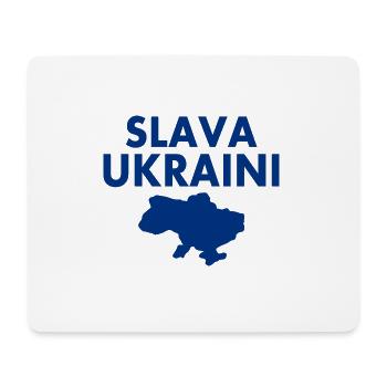 Slava ukraini - Mousepad (Querformat) - Weiß - Vorne