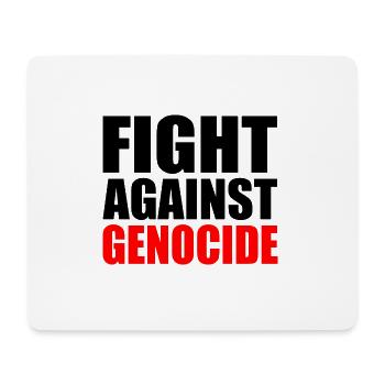 Fight against genocide - Tapis de souris (format paysage) - blanc - Devant