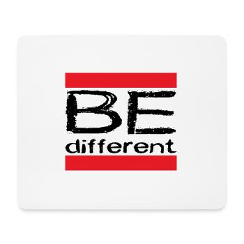 Be different - Mousepad (Querformat) - Weiß - Vorne