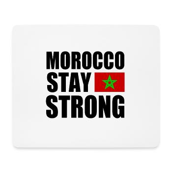 Morocco stay strong - Tapis de souris (format paysage) - blanc - Devant