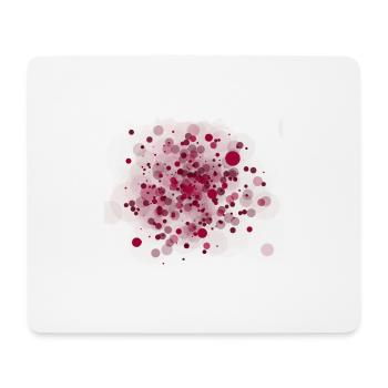Cool spots splash graffiti motif in pink - Mouse Pad (horizontal) - white - Front