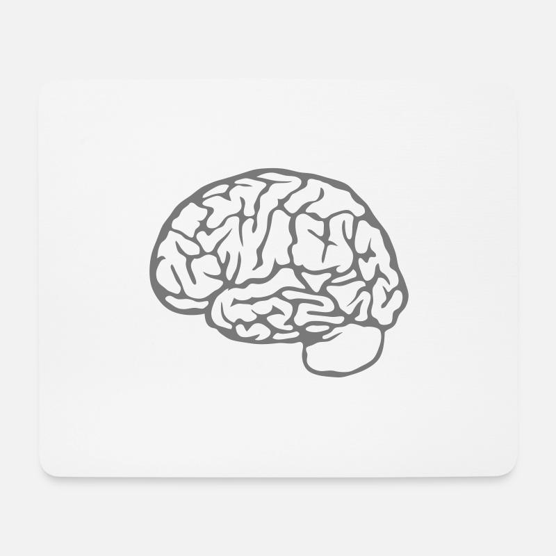 Gehirn Gehirn 23030 - Mousepad (Querformat) - Weiß