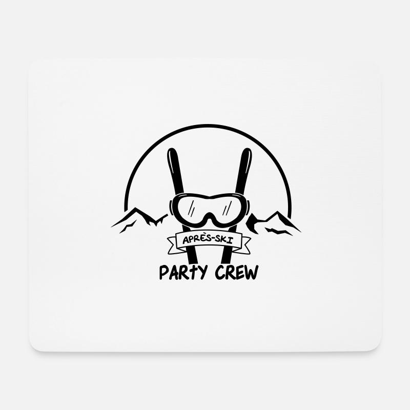 apres ski party crew - Mousepad (Querformat) - Weiß
