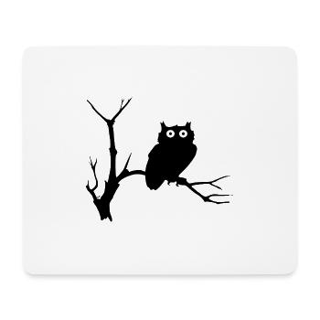 Eulen Owls Vögel Birds Geburtstag Birthday - Mousepad (Querformat) - Weiß - Vorne
