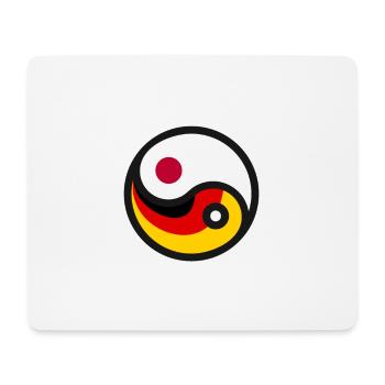 German-Japanese friendship - Mouse Pad (horizontal) - white - Front