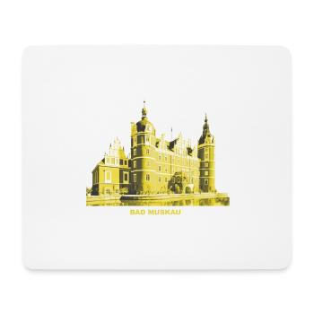 Château de Pückler de la Haute-Lusace de Bad Muskau - Tapis de souris (format paysage) - blanc - Devant