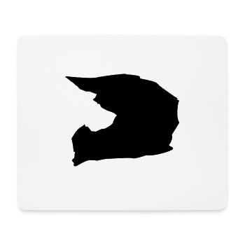 Cross helmet - Mouse Pad (horizontal) - white - Front