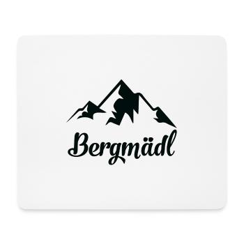 Bergmädl Wandern Berge Wanderin Bergmadl - Mousepad (Querformat) - Weiß - Vorne