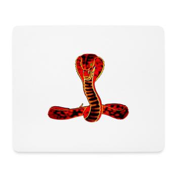 Serpent (01) - Tapis de souris (format paysage) - blanc - Devant