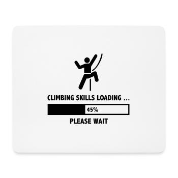 Klettern Fähigkeiten Laden Bitte warten - Mousepad (Querformat) - Weiß - Vorne