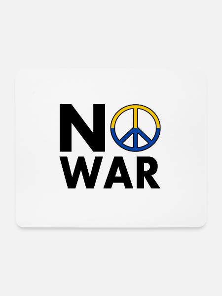 No war - Mousepad (Querformat) - Weiß