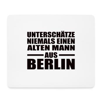 Berlin Mann Berliner Rentner Vater Geschenk - Mousepad (Querformat) - Weiß - Vorne