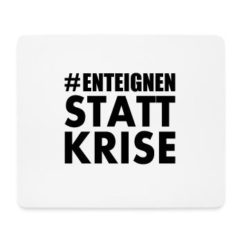 Enteignen statt krise - Mousepad (Querformat) - Weiß - Vorne