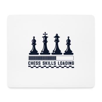 Lusitger Schachspieler Spruch I Schach - Mousepad (Querformat) - Weiß - Vorne